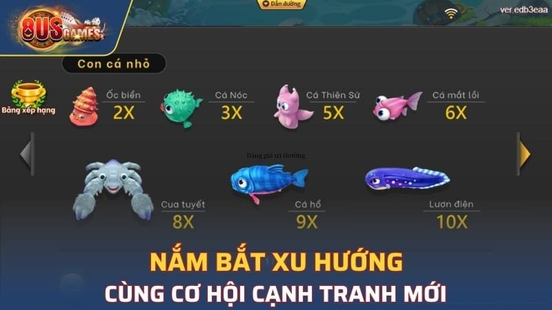 Bảng giá trị thưởng siêu khủng